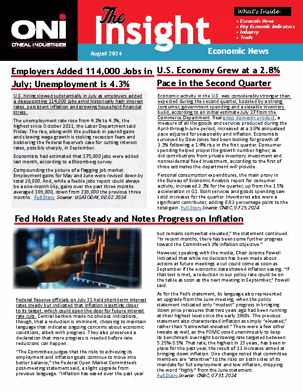 ONI INSIGHT AUGUST 2024