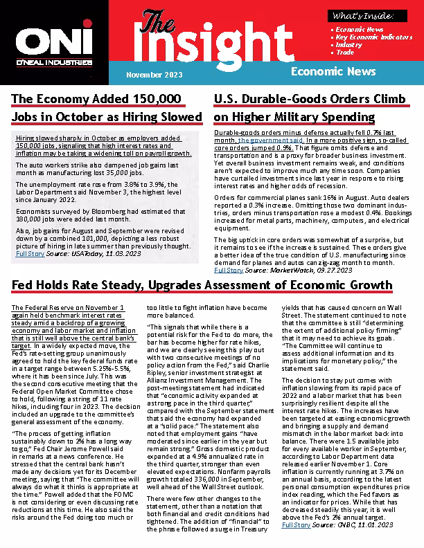 ONI INSIGHT NOVEMBER 2023